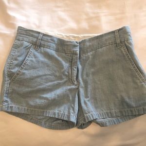Jcrew chambray 3 inch shorts